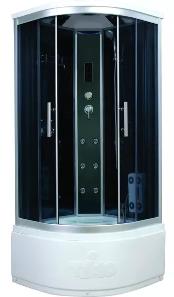 Душевая кабина «Timo» Standart T-1190 90/90 высокий поддон тонированная/чёрная-зеркальная с гидромассажем и электрикой
Душевая кабина «Timo» Standart T-1190 90/90 высокий поддон тонированная/чёрная-зеркальная с гидромассажем и электрикой