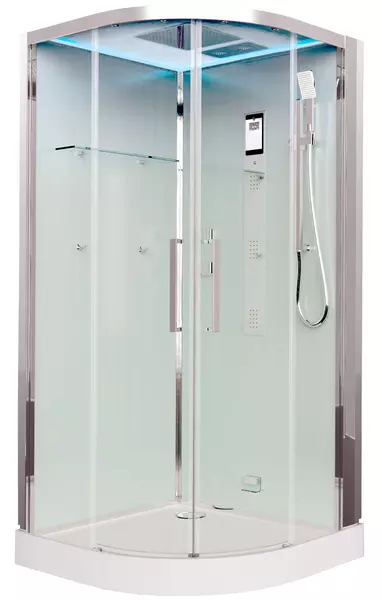 Душевая кабина «Timo» Impi H-517 100/100 низкий поддон прозрачная/белая с баней с гидромассажем и электрикой
Душевая кабина «Timo» Impi H-517 100/100 низкий поддон прозрачная/белая с баней с гидромассажем и электрикой