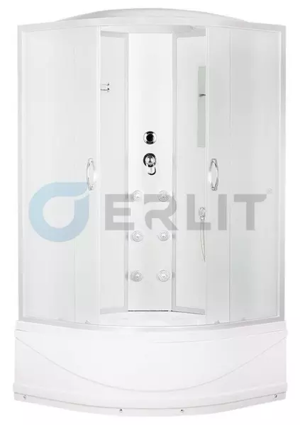 Душевая кабина «Erlit» Comfort 90/90 высокий поддон матовая/матовая с гидромассажем
Душевая кабина «Erlit» Comfort 90/90 высокий поддон матовая/матовая с гидромассажем