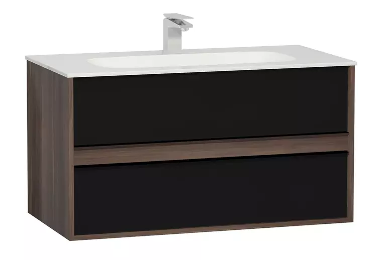 Тумба с раковиной «Vitra» Metropole 80 (Infinit 80) подвесная чёрная/сливовое дерево
Тумба с раковиной «Vitra» Metropole 80 (Infinit 80) подвесная чёрная/сливовое дерево