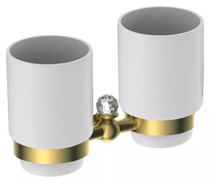 Двойной стакан для зубных щёток «Art&Max» Antic Crystal AM-E-2688SJ-Do на стену золото/белый
Двойной стакан для зубных щёток «Art&Max» Antic Crystal AM-E-2688SJ-Do на стену золото/белый