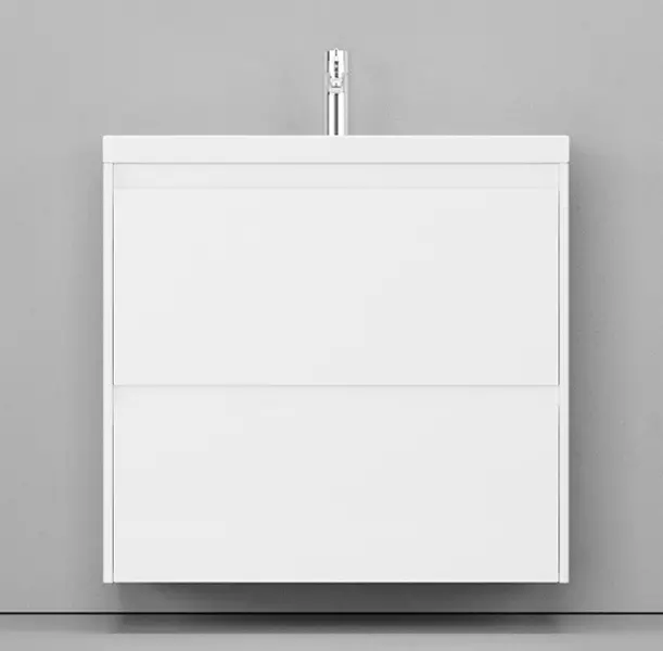 Тумба с раковиной «Velvex» Klaufs 80 с 2 ящиками (Como 80) подвесная белая 
Тумба с раковиной «Velvex» Klaufs 80 с 2 ящиками (Como 80) подвесная белая