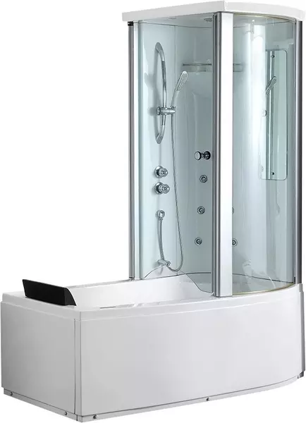 Ванна акриловая «Gemy» G8040 C R 170/85/220 с душевой кабиной с каркасом с сифоном белая правая
Ванна акриловая «Gemy» G8040 C R 170/85/220 с душевой кабиной с каркасом с сифоном белая правая