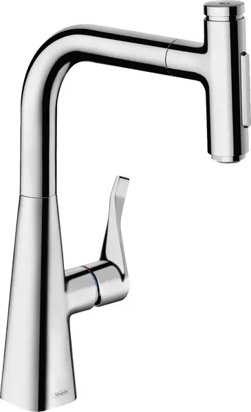 Смеситель для кухонной мойки «Hansgrohe» Metris Select M71 73817000 с выдвижным изливом хром
Смеситель для кухонной мойки «Hansgrohe» Metris Select M71 73817000 с выдвижным изливом хром