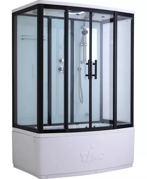 Душевой бокс «Timo» Standart T-6670 170/88 с ванной прозрачный/белый с чёрным профилем с электрикой
Душевой бокс «Timo» Standart T-6670 170/88 с ванной прозрачный/белый с чёрным профилем с электрикой