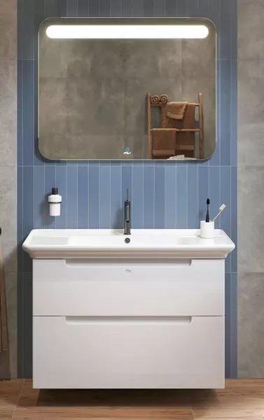 Мебель для ванной подвесная «Alavann» Berta 105 белая 
Мебель для ванной подвесная «Alavann» Berta 105 белая