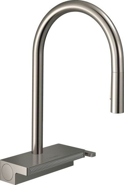 Смеситель для кухонной мойки «Hansgrohe» Aquno Select M81 73831800 с выдвижным изливом сталь
Смеситель для кухонной мойки «Hansgrohe» Aquno Select M81 73831800 с выдвижным изливом сталь