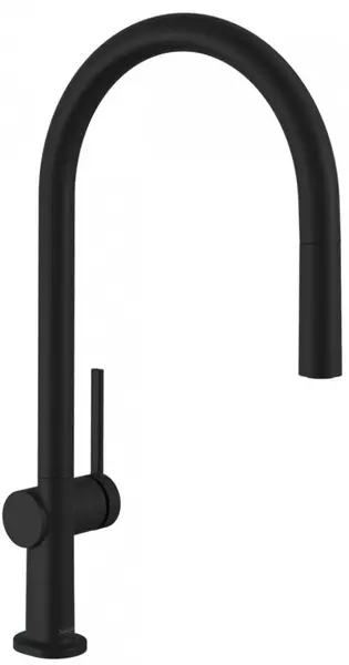 Смеситель для кухонной мойки «Hansgrohe» Talis M54 72802670 с выдвижным изливом чёрный матовый
Смеситель для кухонной мойки «Hansgrohe» Talis M54 72802670 с выдвижным изливом чёрный матовый