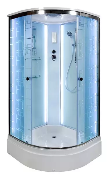 Душевая кабина «Deto» EM-2710 LED 100/100 средний поддон матовая с рисунком/белая с электрикой
Душевая кабина «Deto» EM-2710 LED 100/100 средний поддон матовая с рисунком/белая с электрикой