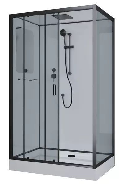 Душевая кабина «Niagara» NG- 6912-01QL BLACK (05) 120/80 низкий поддон тонированная/белая левая
Душевая кабина «Niagara» NG- 6912-01QL BLACK (05) 120/80 низкий поддон тонированная/белая левая