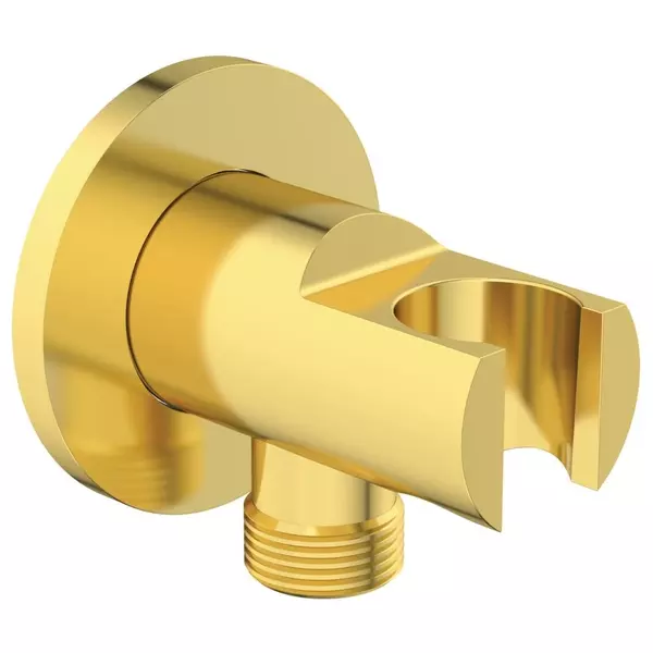 Подключение для душевого шланга «Ideal Standard» IdealRain BC807A2 с держателем для лейки золото
Подключение для душевого шланга «Ideal Standard» IdealRain BC807A2 с держателем для лейки золото