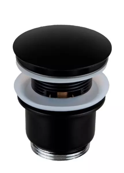 Донный клапан для раковины «Remer» 905CC2114NO с механизмом Клик-Клак чёрный матовый
Донный клапан для раковины «Remer» 905CC2114NO с механизмом Клик-Клак чёрный матовый
