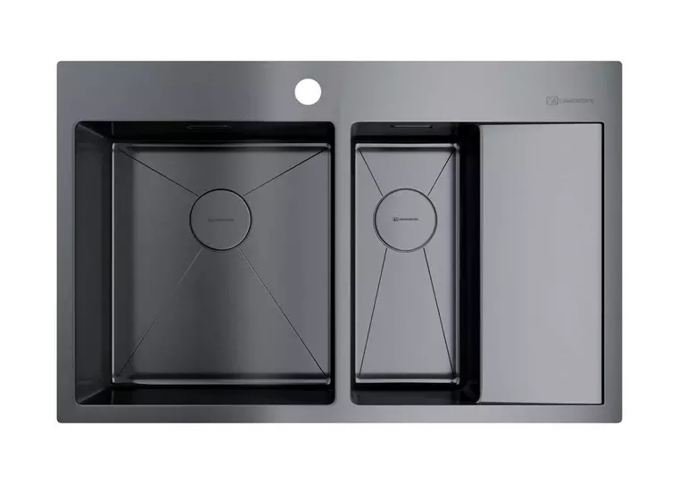 Мойка для кухни «Omoikiri» Akisame 78 2 GM L 78/51 нержавеющая сталь вороненая сталь левая
Мойка для кухни «Omoikiri» Akisame 78 2 GM L 78/51 нержавеющая сталь вороненая сталь левая