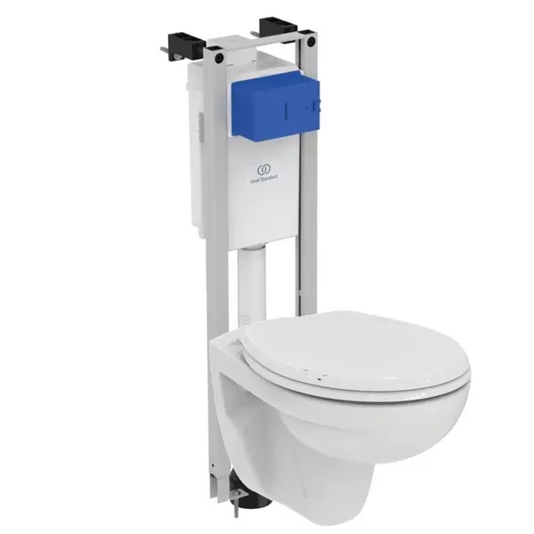 Комплект инсталляция с унитазом «Ideal Standard» Connect Ecco-Eurovit W660101 безободковый белый
Комплект инсталляция с унитазом «Ideal Standard» Connect Ecco-Eurovit W660101 безободковый белый