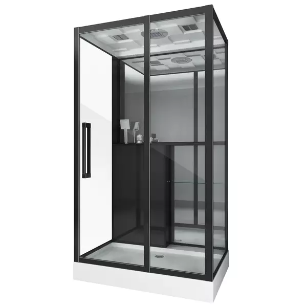 Душевая кабина «Grossman» GR267 120/85 низкий поддон прозрачная/чёрная универсальная
Душевая кабина «Grossman» GR267 120/85 низкий поддон прозрачная/чёрная универсальная