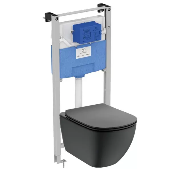 Комплект инсталляция с унитазом и крышкой «Ideal Standard» Prosys TESI T3868V3 Silk Black/чёрный матовый
Комплект инсталляция с унитазом и крышкой «Ideal Standard» Prosys TESI T3868V3 Silk Black/чёрный матовый