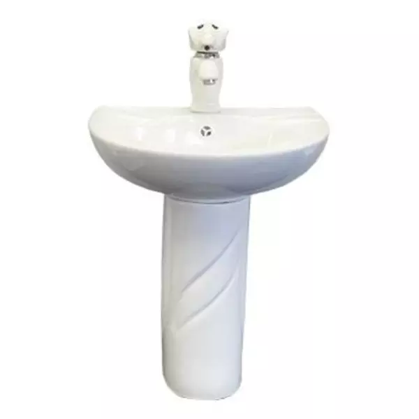 Раковина с пьедесталом «Comforty» 0991W/DK-02/P0991W/01W с пьедесталом, смесителем и донным клапаном фарфоровая белая
Раковина с пьедесталом «Comforty» 0991W/DK-02/P0991W/01W с пьедесталом, смесителем и донным клапаном фарфоровая белая