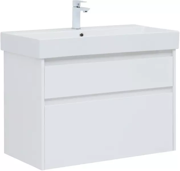 Тумба с раковиной «Aquanet» Nova Lite 85 c 2 ящиками (Stance 85) подвесная белый глянец
Тумба с раковиной «Aquanet» Nova Lite 85 c 2 ящиками (Stance 85) подвесная белый глянец
