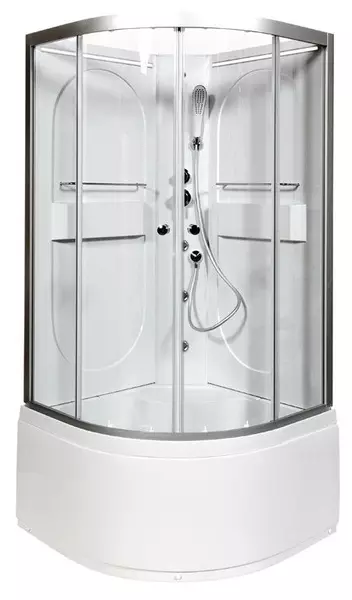 Душевая кабина «Deto» L610 N Led 100/100 высокий поддон прозрачная/хром без крыши с гидромассажем с электрикой
Душевая кабина «Deto» L610 N Led 100/100 высокий поддон прозрачная/хром без крыши с гидромассажем с электрикой