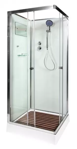 Душевая кабина «Deto» K-401 100/100 низкий поддон прозрачная/белая без крыши
Душевая кабина «Deto» K-401 100/100 низкий поддон прозрачная/белая без крыши