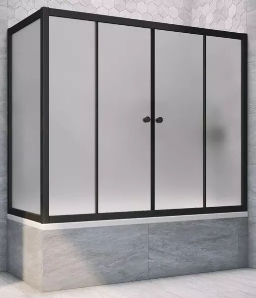 Шторка на ванну стеклянная «Vegas Glass» Z2V+ZVF Novo 160/70/140 сатин/чёрная матовая универсальная
Шторка на ванну стеклянная «Vegas Glass» Z2V+ZVF Novo 160/70/140 сатин/чёрная матовая универсальная