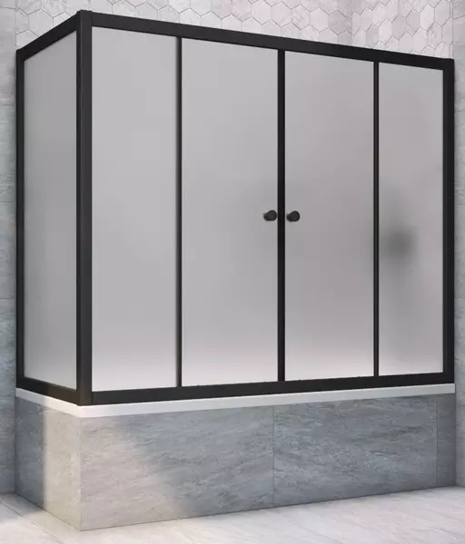 Шторка на ванну стеклянная «Vegas Glass» Z2V+ZVF Novo 170/90/140 сатин/чёрная матовая универсальная
Шторка на ванну стеклянная «Vegas Glass» Z2V+ZVF Novo 170/90/140 сатин/чёрная матовая универсальная
