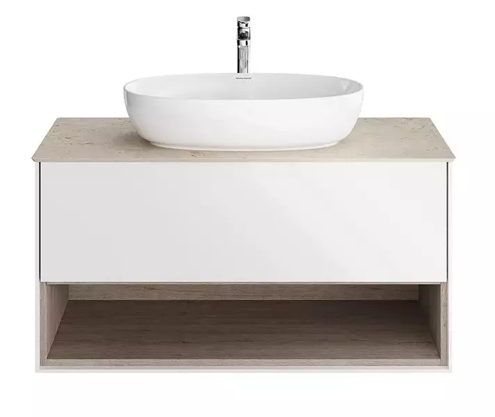 Тумба под раковину «Kerama Marazzi» Plaza Modern 100 подвесная белая/дуб Орегон
Тумба под раковину «Kerama Marazzi» Plaza Modern 100 подвесная белая/дуб Орегон
