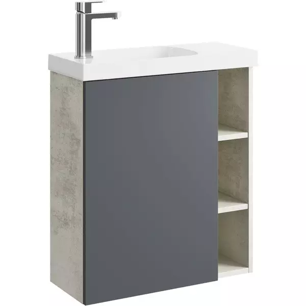 Тумба с раковиной «Aqwella» Alba 60 (Compact Slim 60) подвесная серая/светлый камень левая
Тумба с раковиной «Aqwella» Alba 60 (Compact Slim 60) подвесная серая/светлый камень левая