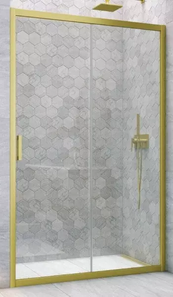 Душевая дверь «Vegas Glass» ZP Novo h2000 100/200 прозрачная/золото матовое универсальная
Душевая дверь «Vegas Glass» ZP Novo h2000 100/200 прозрачная/золото матовое универсальная