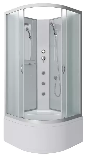 Душевая кабина «Niagara» NG-2309-14BKG 100/100 высокий поддон матовая/белая без крыши с гидромассажем
Душевая кабина «Niagara» NG-2309-14BKG 100/100 высокий поддон матовая/белая без крыши с гидромассажем