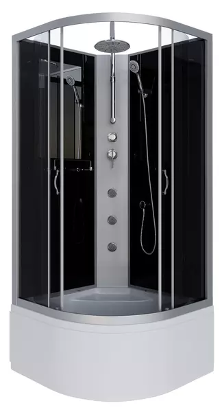 Душевая кабина «Niagara» NG-2509-14BKTG 100/100 высокий поддон тонированная/чёрная без крыши с гидромассажем
Душевая кабина «Niagara» NG-2509-14BKTG 100/100 высокий поддон тонированная/чёрная без крыши с гидромассажем