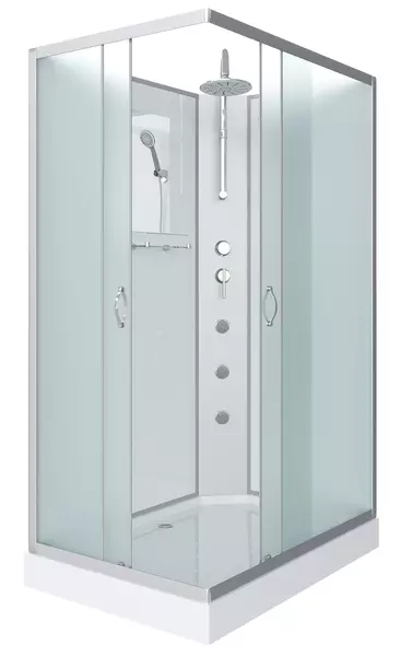 Душевая кабина «Niagara» NG-43085-14QBKTG 100/80 низкий поддон матовая/белая без крыши с гидромассажем
Душевая кабина «Niagara» NG-43085-14QBKTG 100/80 низкий поддон матовая/белая без крыши с гидромассажем