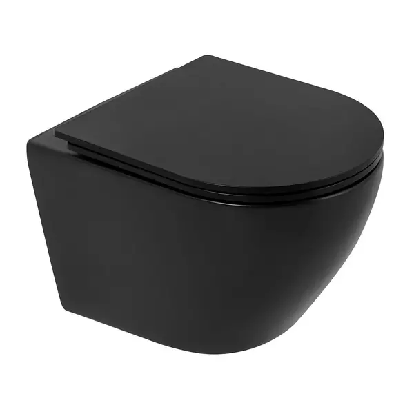 Подвесной унитаз безободковый «Belbagno» Colorato BB062CHR-MB/BB062SC-MB черный матовый с сиденьем дюропласт с микролифтом чёрное
Подвесной унитаз безободковый «Belbagno» Colorato BB062CHR-MB/BB062SC-MB черный матовый с сиденьем дюропласт с микролифтом чёрное