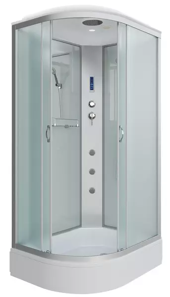 Душевая кабина «Niagara» NG-33294-14RF 120/90 средний поддон матовая/серебро с гидромассажем с электрикой правая 
Душевая кабина «Niagara» NG-33294-14RF 120/90 средний поддон матовая/серебро с гидромассажем с электрикой правая