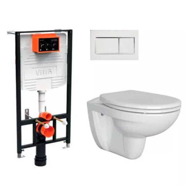Комплект инсталляция с унитазом, крышкой и кнопкой смыва «Vitra» Normus L-box 9773B003-7206 белый
Комплект инсталляция с унитазом, крышкой и кнопкой смыва «Vitra» Normus L-box 9773B003-7206 белый