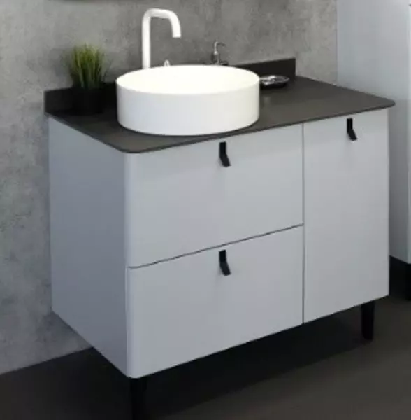 Тумба с раковиной «Comforty» Сорренто 90 (9110) с корзиной светло-серая столешница чёрная матовая
Тумба с раковиной «Comforty» Сорренто 90 (9110) с корзиной светло-серая столешница чёрная матовая