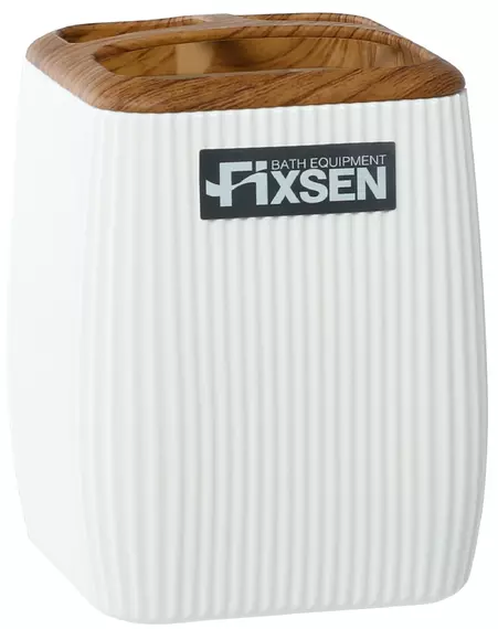 Стакан для зубных щёток «Fixsen» White Wood FX-402-3 на стол белый/тёмное дерево
Стакан для зубных щёток «Fixsen» White Wood FX-402-3 на стол белый/тёмное дерево