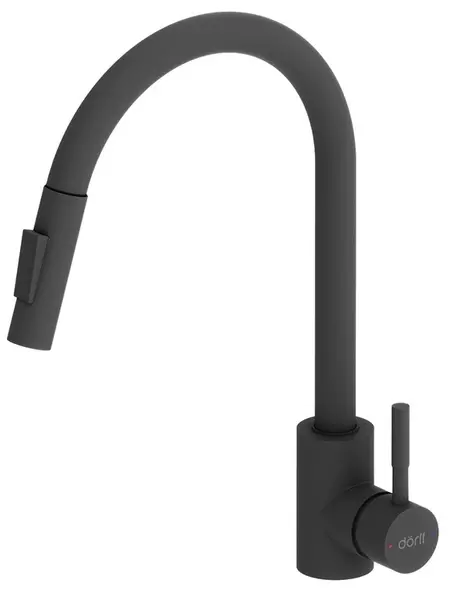 Смеситель для кухонной мойки «Dorff» Logic D3007522 с выдвижным изливом чёрный матовый
Смеситель для кухонной мойки «Dorff» Logic D3007522 с выдвижным изливом чёрный матовый