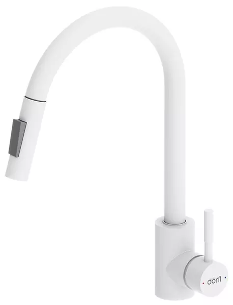 Смеситель для кухонной мойки «Dorff» Logic D3007533 с выдвижным изливом белый матовый
Смеситель для кухонной мойки «Dorff» Logic D3007533 с выдвижным изливом белый матовый