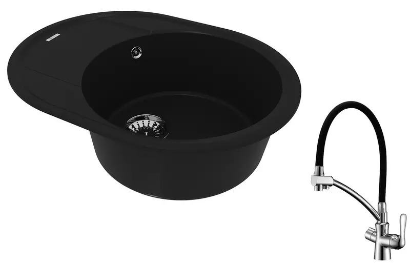 Мойка для кухни «Lemark» Lacha 620 и смеситель 9910049-LM3070C искусственный камень антрацит
Мойка для кухни «Lemark» Lacha 620 и смеситель 9910049-LM3070C искусственный камень антрацит