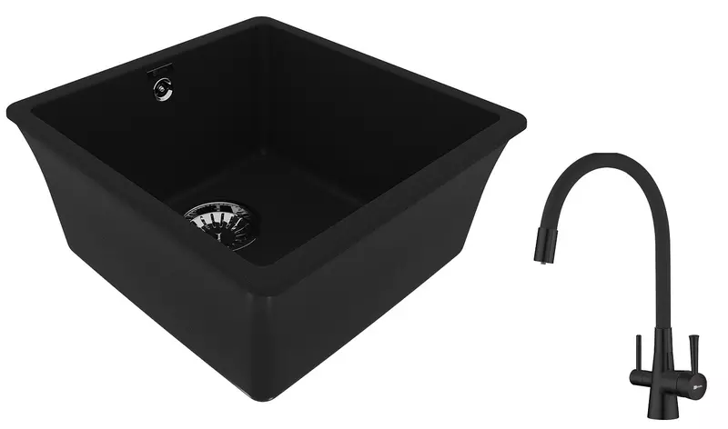 Мойка для кухни «Lemark» Sinara 400-U и смеситель 9910061-LM3075BL искусственный камень антрацит
Мойка для кухни «Lemark» Sinara 400-U и смеситель 9910061-LM3075BL искусственный камень антрацит