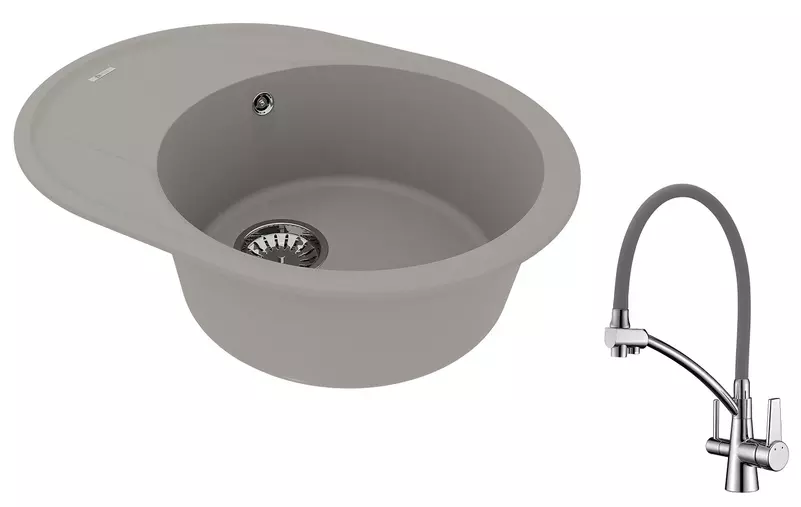 Мойка для кухни «Lemark» Lacha 620 и смеситель 9910051-LM3071C-Gray искусственный камень серый
Мойка для кухни «Lemark» Lacha 620 и смеситель 9910051-LM3071C-Gray искусственный камень серый