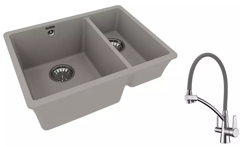 Мойка для кухни «Lemark» Sinara 550.2-U и смеситель 9910081-LM3071C-Gray искусственный камень серый
Мойка для кухни «Lemark» Sinara 550.2-U и смеситель 9910081-LM3071C-Gray искусственный камень серый