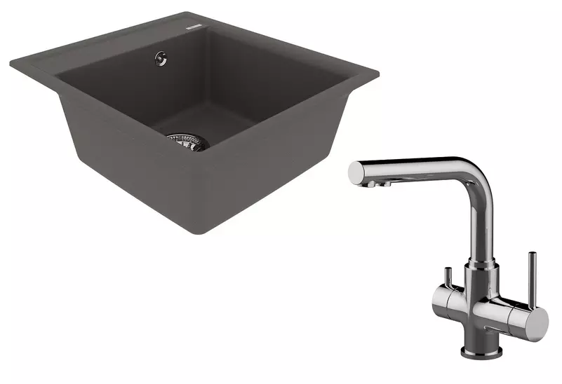 Мойка для кухни «Lemark» Hanka 450 и смеситель 9910011-LM3061C искусственный камень серый шелк/хром
Мойка для кухни «Lemark» Hanka 450 и смеситель 9910011-LM3061C искусственный камень серый шелк/хром