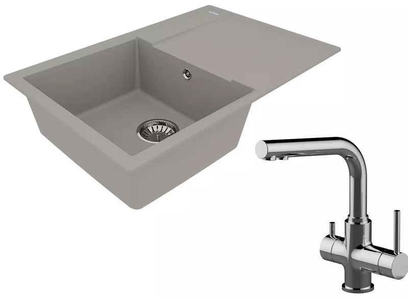 Мойка для кухни «Lemark» Imandra 760 и смеситель 9910027-LM3061C искусственный камень серый/хром
Мойка для кухни «Lemark» Imandra 760 и смеситель 9910027-LM3061C искусственный камень серый/хром