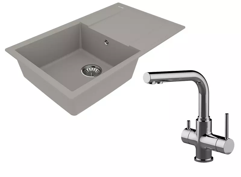 Мойка для кухни «Lemark» Imandra 840 и смеситель 9910033-LM3061C искусственный камень серый/хром
Мойка для кухни «Lemark» Imandra 840 и смеситель 9910033-LM3061C искусственный камень серый/хром