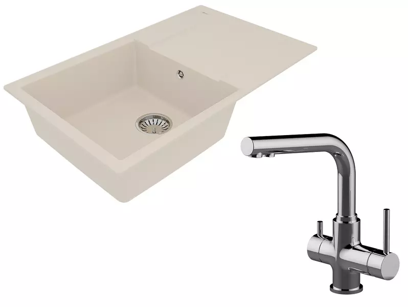 Мойка для кухни «Lemark» Imandra 840 и смеситель 9910036-LM3061C искусственный камень шампань/хром
Мойка для кухни «Lemark» Imandra 840 и смеситель 9910036-LM3061C искусственный камень шампань/хром