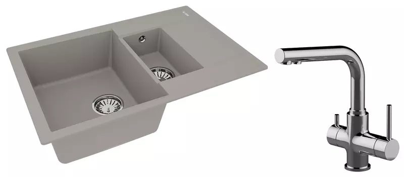 Мойка для кухни «Lemark» Ramza 760 и смеситель 9910039-LM3061C искусственный камень серый/хром
Мойка для кухни «Lemark» Ramza 760 и смеситель 9910039-LM3061C искусственный камень серый/хром