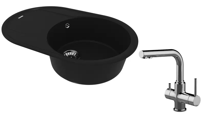 Мойка для кухни «Lemark» Lacha 760 и смеситель 9910055-LM3061C искусственный камень антрацит/хром
Мойка для кухни «Lemark» Lacha 760 и смеситель 9910055-LM3061C искусственный камень антрацит/хром