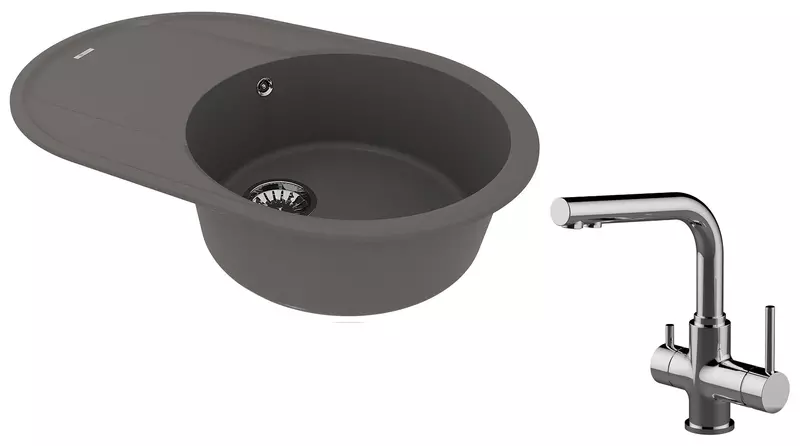 Мойка для кухни «Lemark» Lacha 760 и смеситель 9910059-LM3061C искусственный камень серый шелк/хром
Мойка для кухни «Lemark» Lacha 760 и смеситель 9910059-LM3061C искусственный камень серый шелк/хром